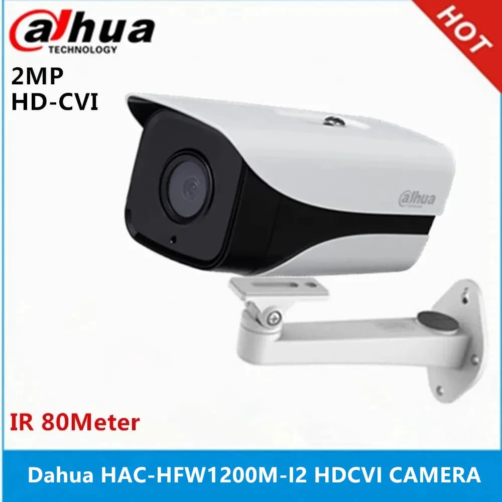 Dahua HDCVI caméra HAC-HFW1200M-I2 HD 1080P 2MP intégré 2 led IR 80m caméra de vidéosurveillance de