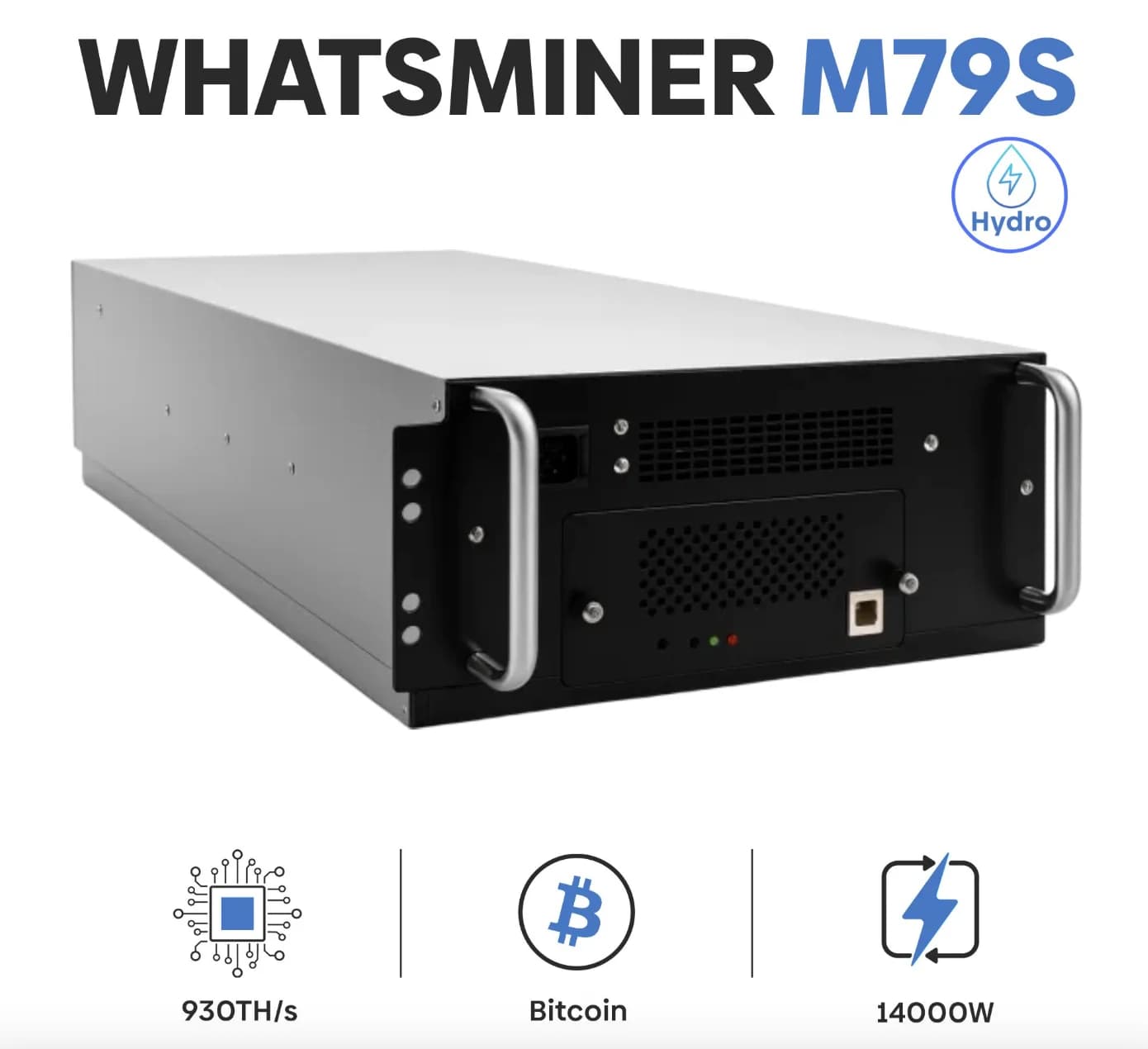 MICROBT WHATSMINER M79S HYDRO 1.35PH/S MINEUR BITCOIN | MACHINE DE MINAGE ASIC SHA-256 1350TH/S |
