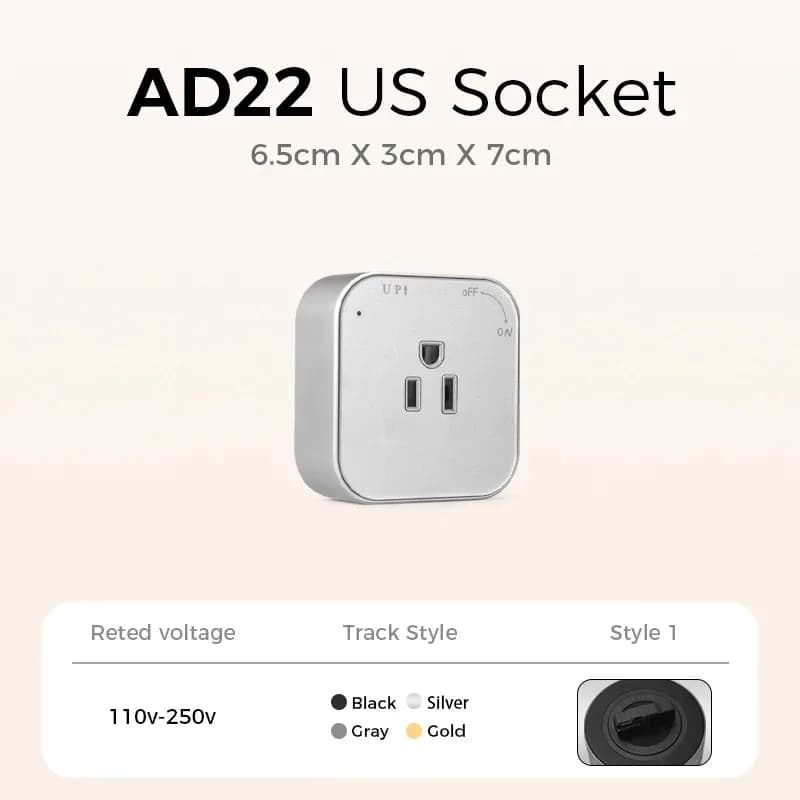 Prise de courant pour appareils ménagers, adaptateur de prise électrique Pop, prise murale Standard