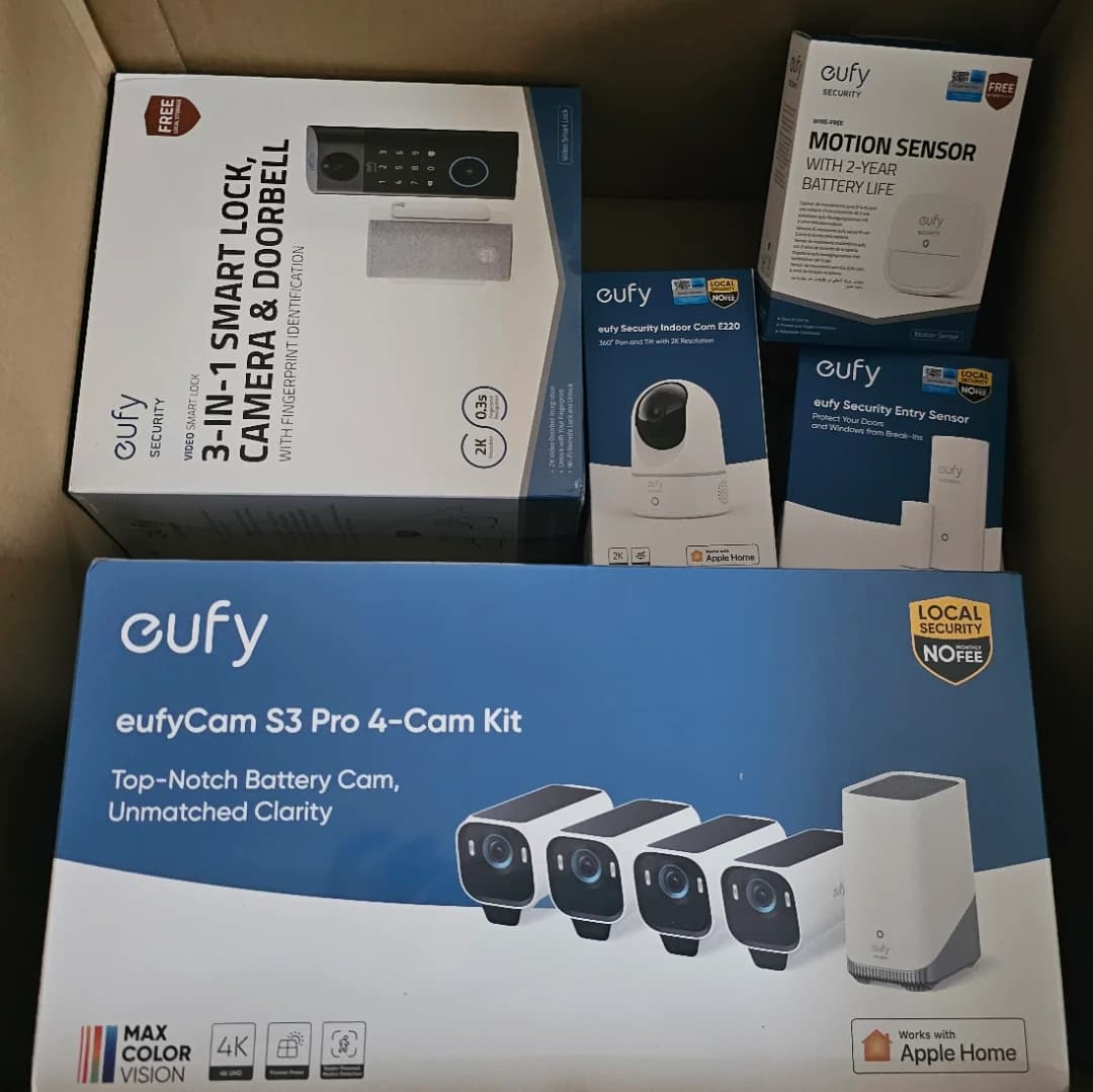 POUR TOUS! Kit 4 caméras euffy SoloCam S340 2025 + eufy HomeBase S380