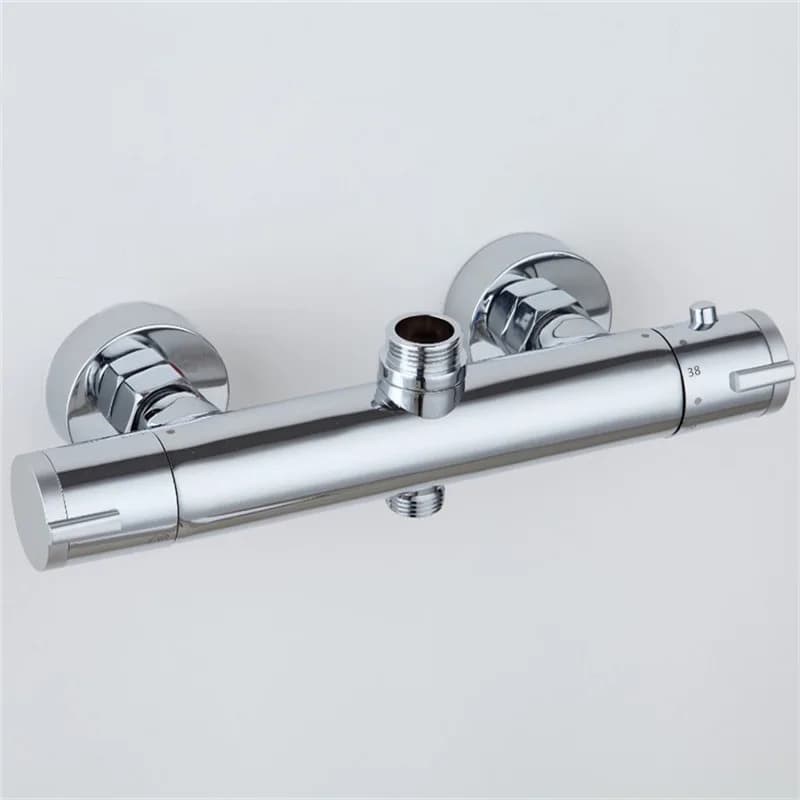 Senlesen-Robinets thermostatiques chromés pour baignoire et douche, pour centre commercial, poignée