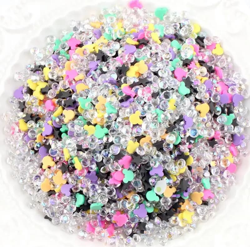 Mélange d'argile polymère de dessin animé mignon, 50 g/lot, pour matériau de remplissage de Slime, p