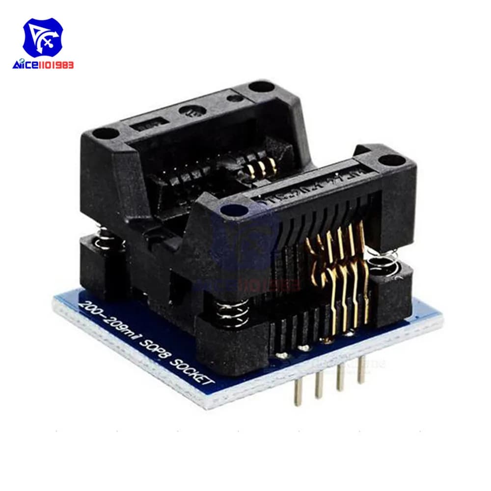 Convertisseur de prise d'adaptateur de programmeur, puce large 200mil, SOIC8, SOP8 à DIP8
