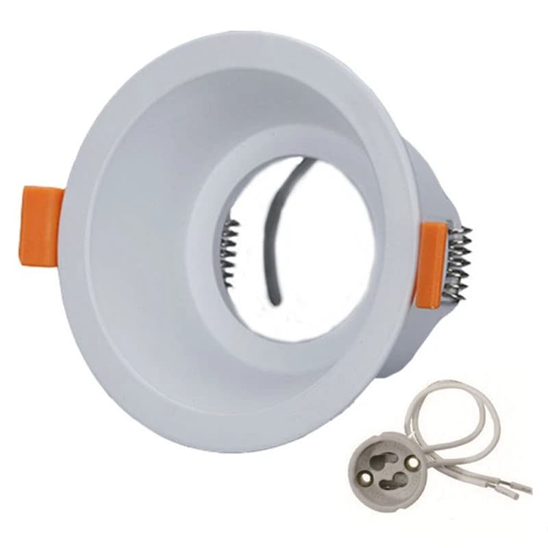 Rond encastré LED plafond Downlight montage cadre en aluminium MR16 GU10 ampoule remplaçable Spot su
