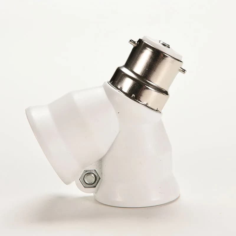 B22 à 2x E27 ampoule à baïonnette convertisseur de lampe adaptateur séparateur douille à vis