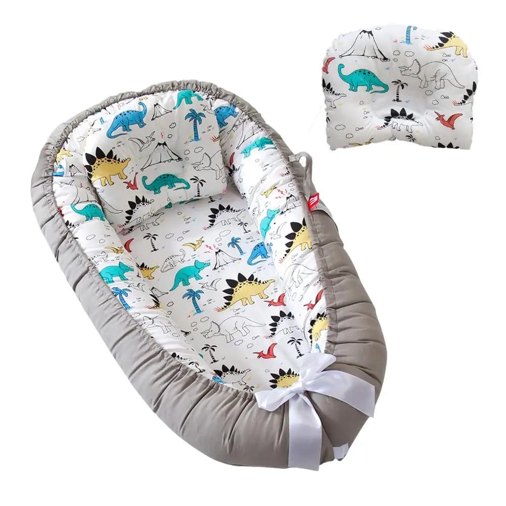 Lit nid de bébé avec oreiller, chaise longue Portable réglable pour nouveau-né, berceau de voyage do