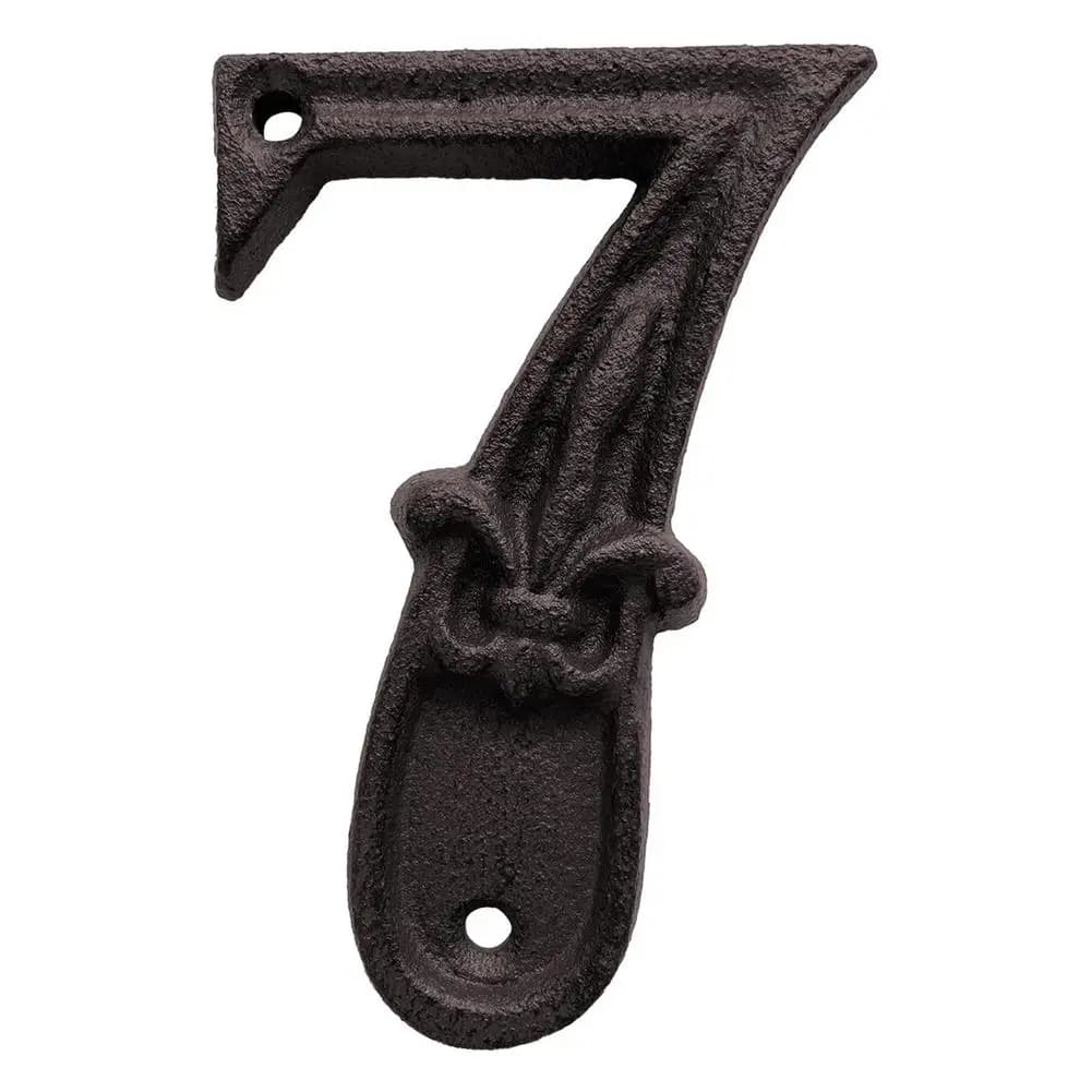 Numéros numériques en métal pour la maison, plaque de signe de maison en fonte, plaque de porte bric