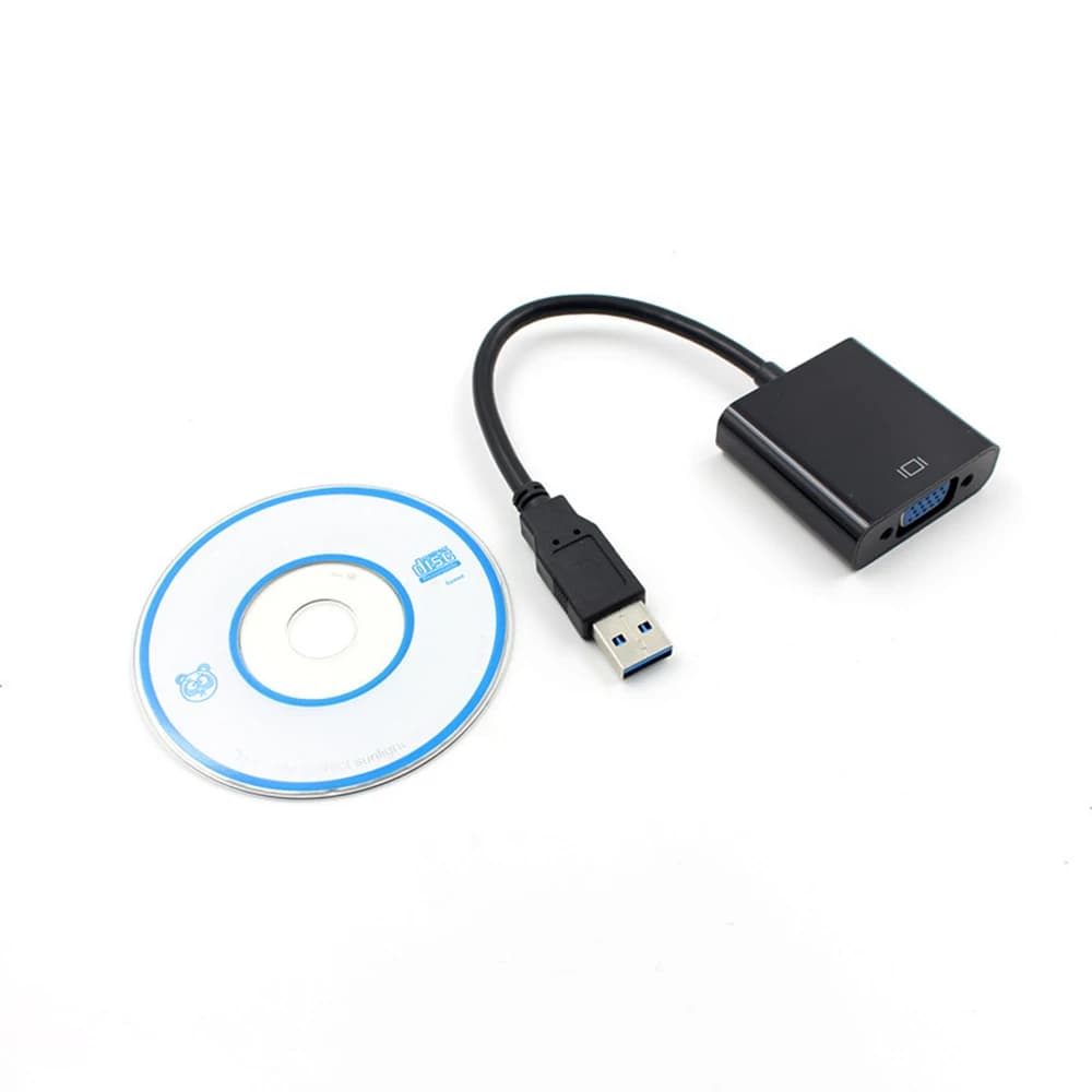 Câble adaptateur USB 3.0 vers VGA, carte graphique externe, convertisseur multi-affichage vidéo pour