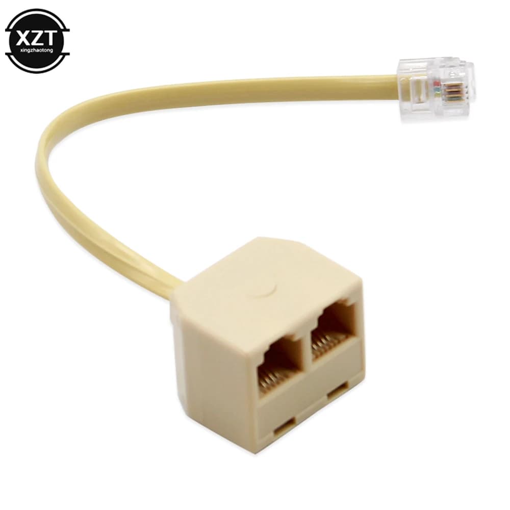 Répartiteur de ligne téléphonique RJ11, adaptateur à trois voies, haut-parleur