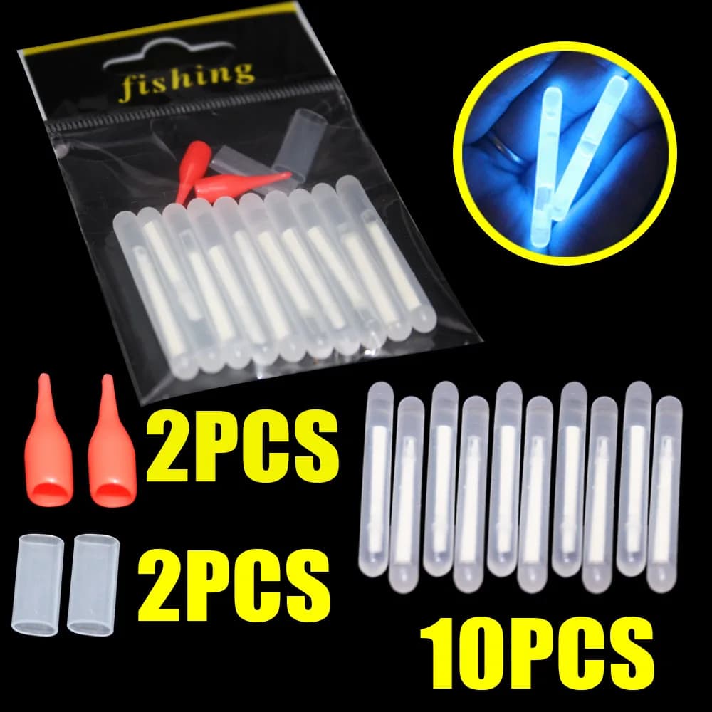10 pièces/sac 4.5*40mm lucioles pour flotteur de pêche Fluorescent Lightstick lumière nuit flotteur