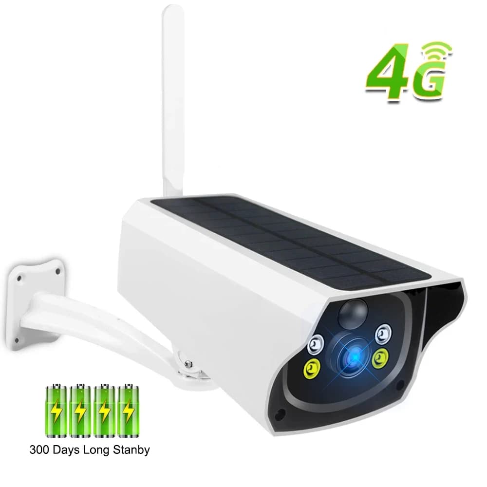 Caméra IP solaire 4G 1080P panneau solaire alimenté par batterie caméra de sécurité solaire caméra I