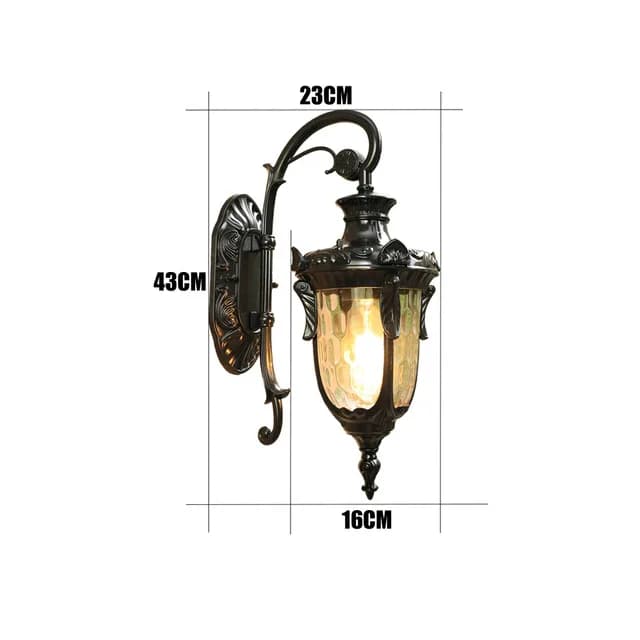 Applique murale extérieure européenne Style américain rétro lumière extérieure étanche O lumières de