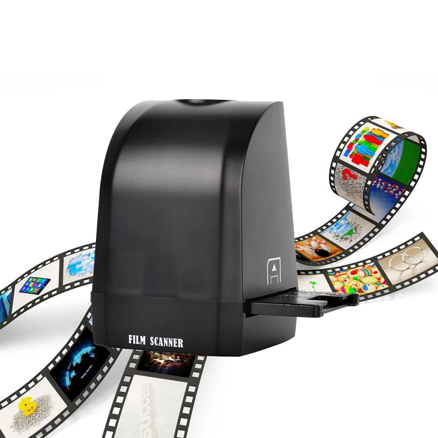 Scanner de films numérique couleur 35mm 135mm, 8MP, conversion et économie de films négatifs et diap