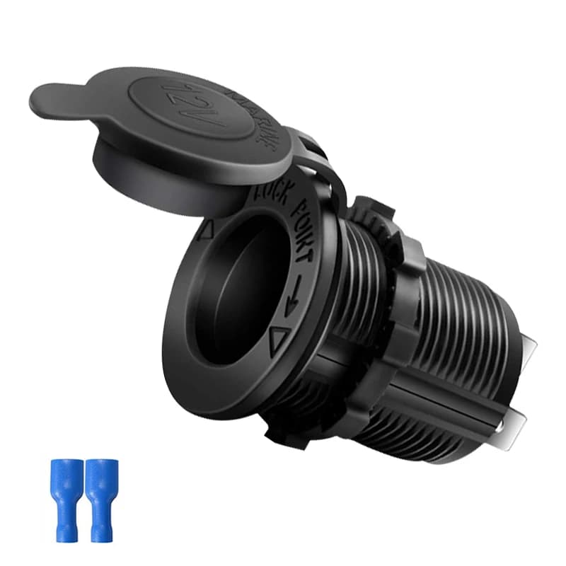 Prise allume-cigare de voiture 12V-24V, prise étanche, adaptateur de prise de courant pour bateau ma