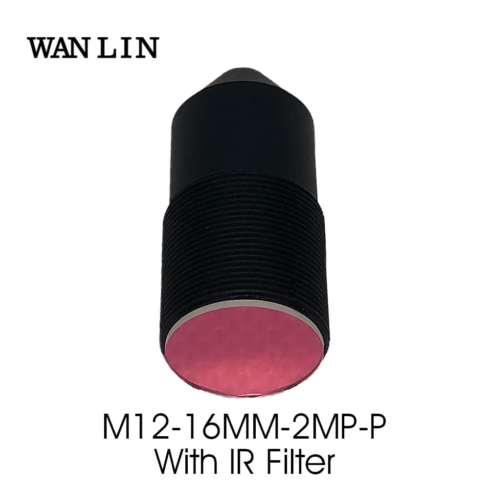 Caméra de Surveillance IP m12-objectif à trou d'épingle de 16MM, avec filtre IR 2.0 nm, HD, 1/2 méga