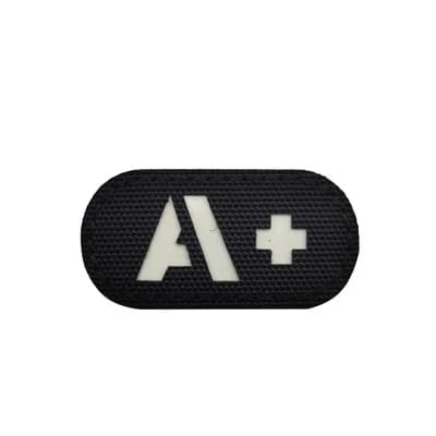Patchs infrarouges IR de Type sang A B AB O POS, Badge à boucle à crochet CP positif inversé pour vê