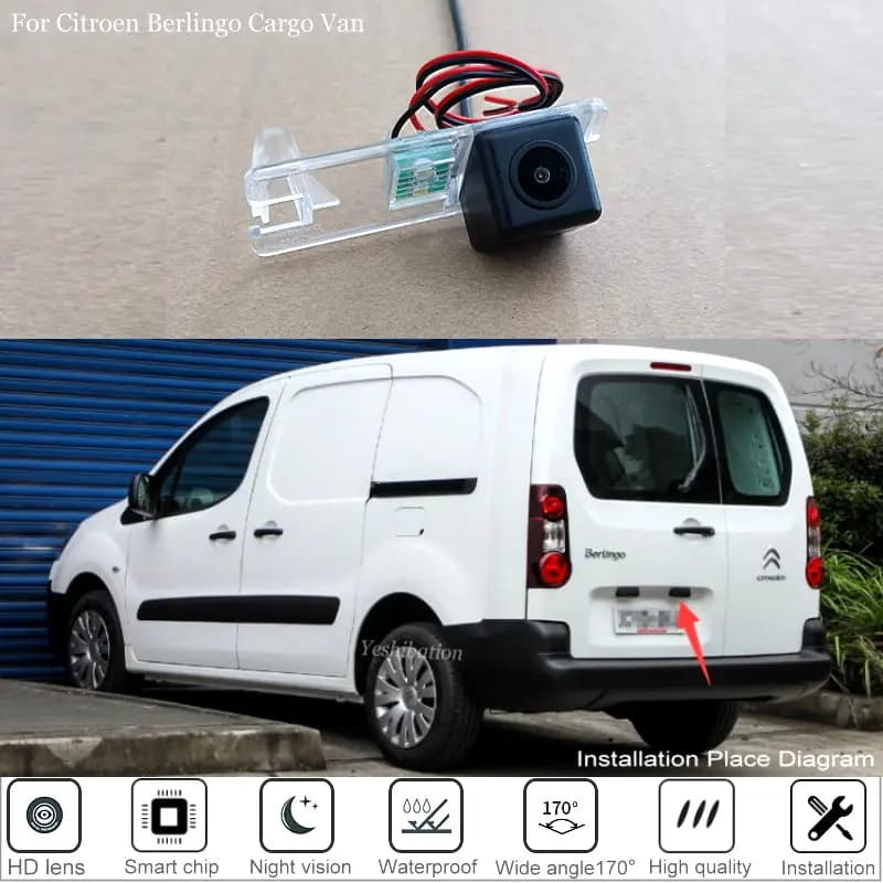 Caméra de recul pour voiture, pour citroën Berlingo Cargo Van 2010 2011 2012 2013 2014 2015 ~ 2018,