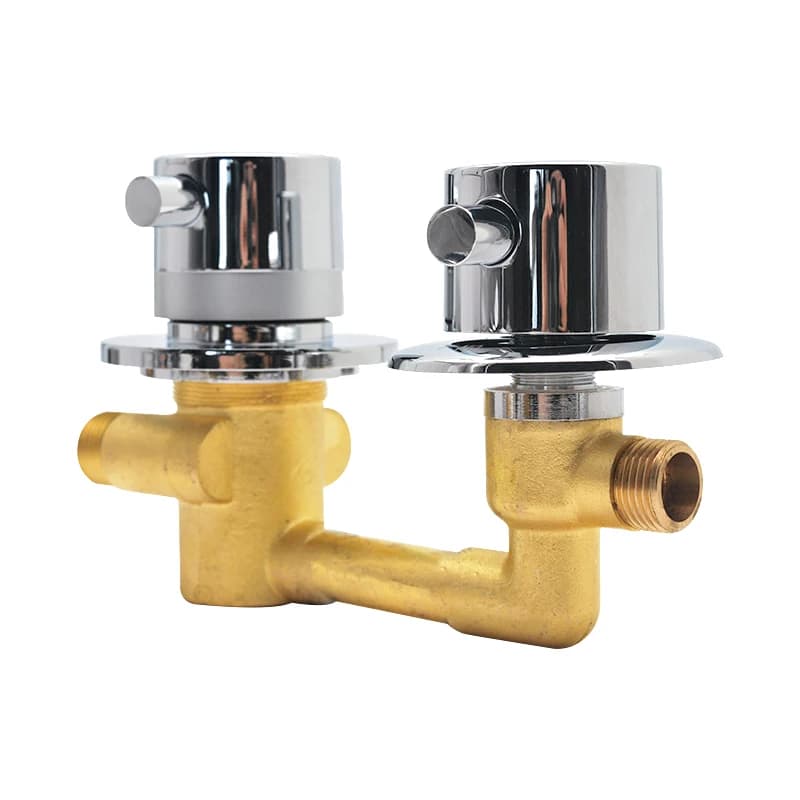 Robinet de douche thermostatique à 1 voie avec interrupteur marche/arrêt et commande thermostatique