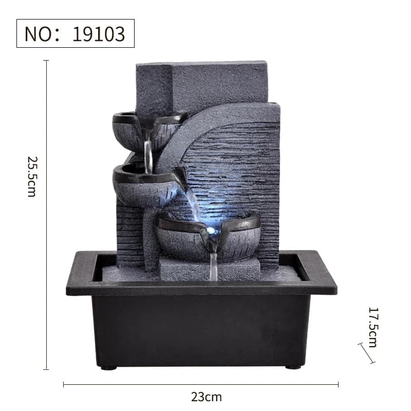 Fontaines de bureau décoratives pour la maison faites à la main, fontaine d'eau d'intérieur, artisan