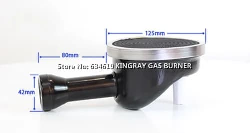Brûleur en céramique infrarouge avec buse, acier inoxydable, alliage d'aluminium pour barbecue, Eva