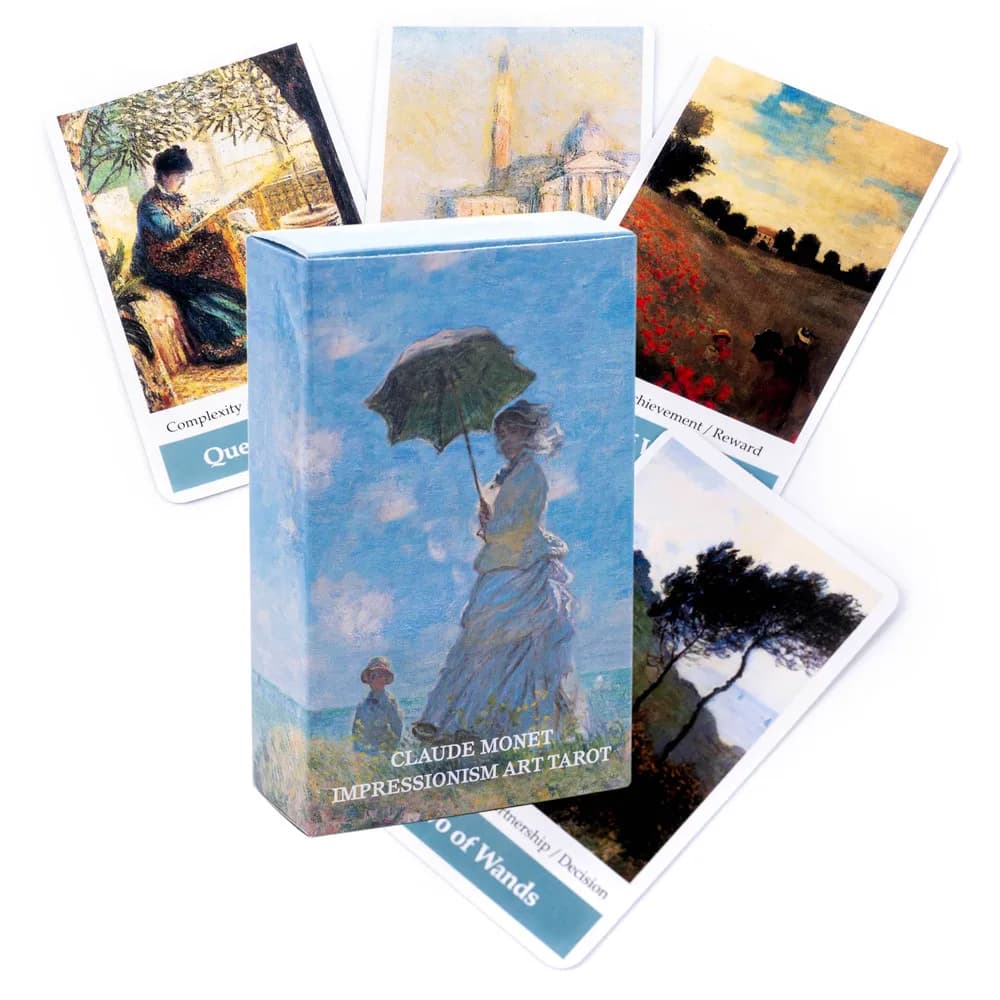 Claude Monet impressionnisme Art Tarot 80 cartes de Tarot jeu de cartes Table de fête jeu de société