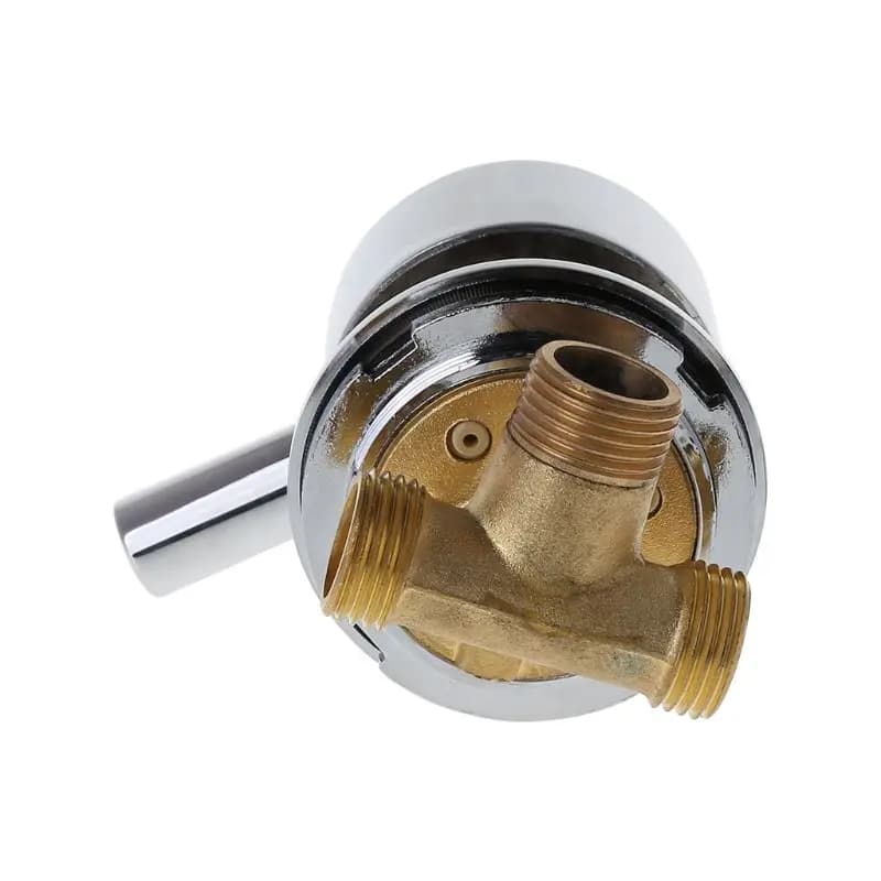 Vanne de mélange d'eau chaude et froide G1/2 ", mitigeur thermostatique, robinet deux entrées et une