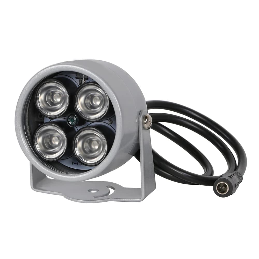 ESscreenshot-Illuminateur LED infrarouge étanche, CCTV LED, 4 rangées, IR, utilisation de la caméra
