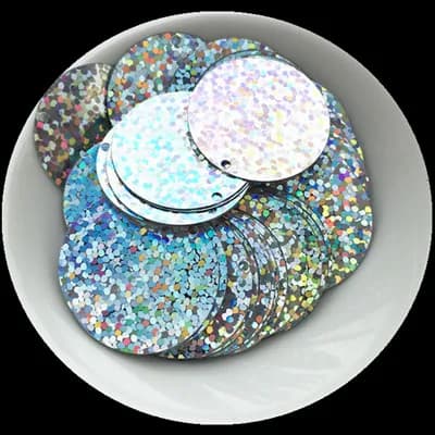 ISequins 25mm Grand Paillettes Rondes Pour Bricolage Hologramme Laser Paillettes Fabrication Bijoux