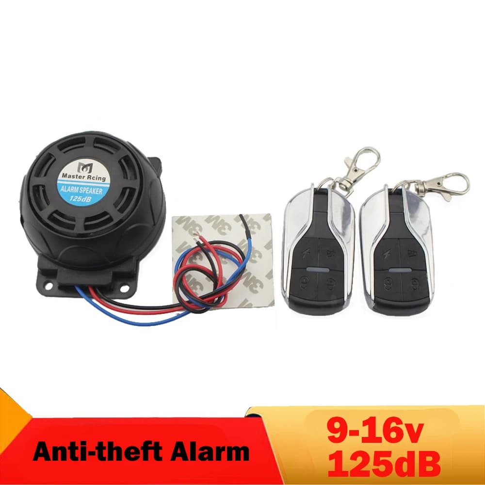 Système de sécurité Anti-vol pour moto, alarme, haut-parleur, télécommande, 125db, pour Honda, Suzuk