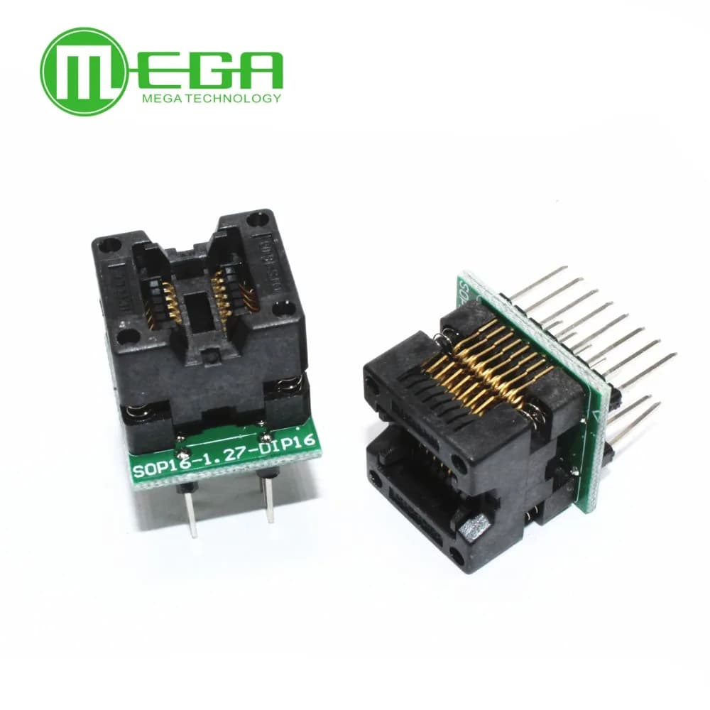 SOP16 à DIP16 SOP16 tourner DIP16 SOIC16 à DIP16 IC socket programmeur adaptateur prise 150mil