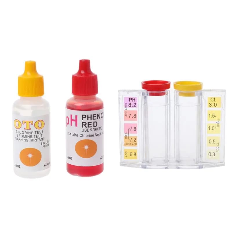 Kit de Test de qualité de l'eau, pH, chlore, piscine, hydroponique, Aquarium