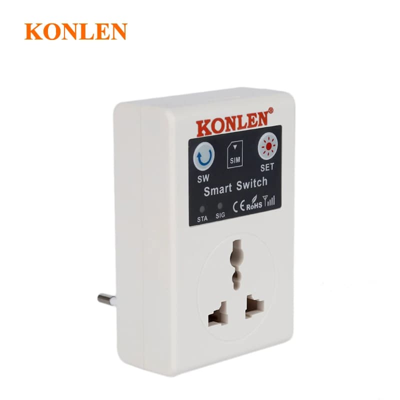 KONLEN – prise de courant GSM 10A, interrupteur relais, télécommande, commande à distance, SMS, appe