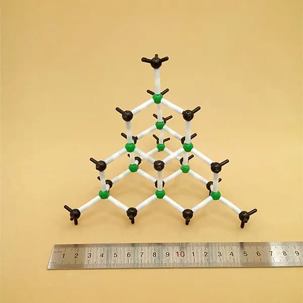 Modèle de structure cristalline SiC, série 9 mm, modèle moléculaire en carbure de silicium pour l'en
