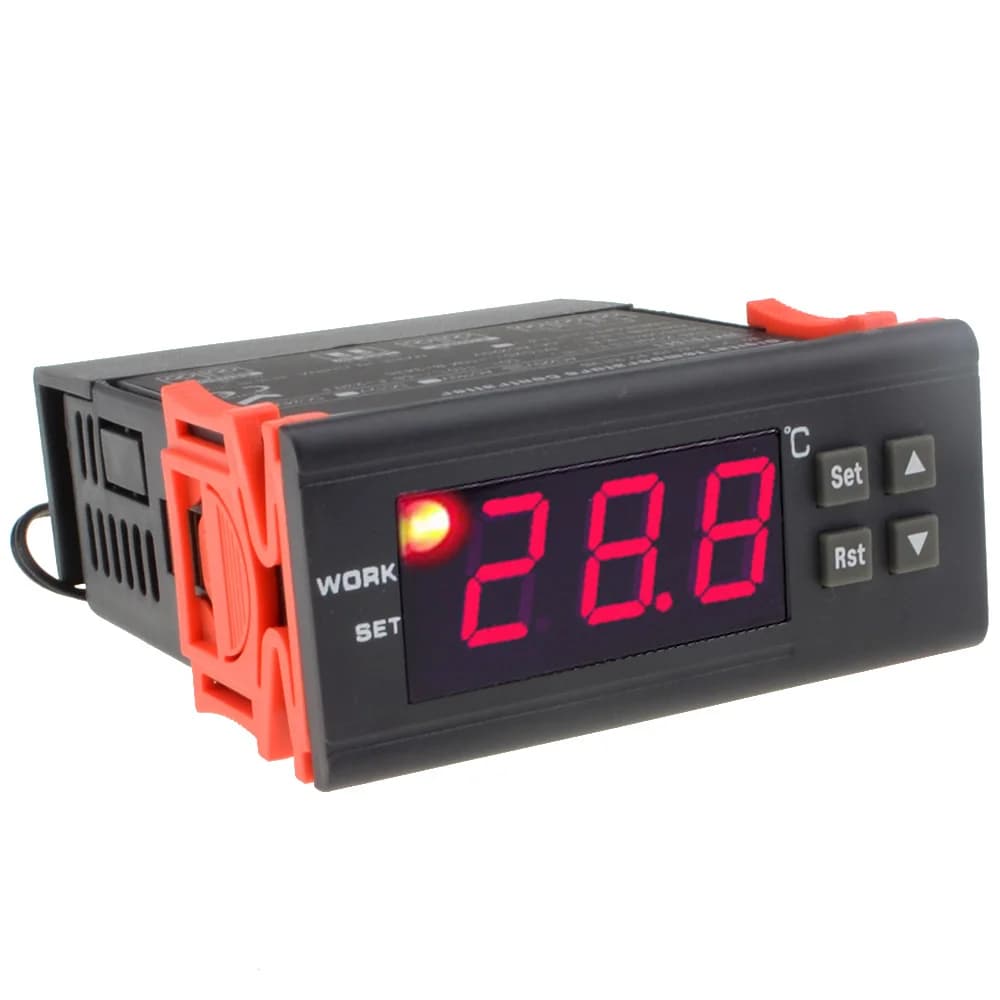 Contrôleur de température numérique électronique WH7016E 220V 110V 12V 24V, thermostat numérique