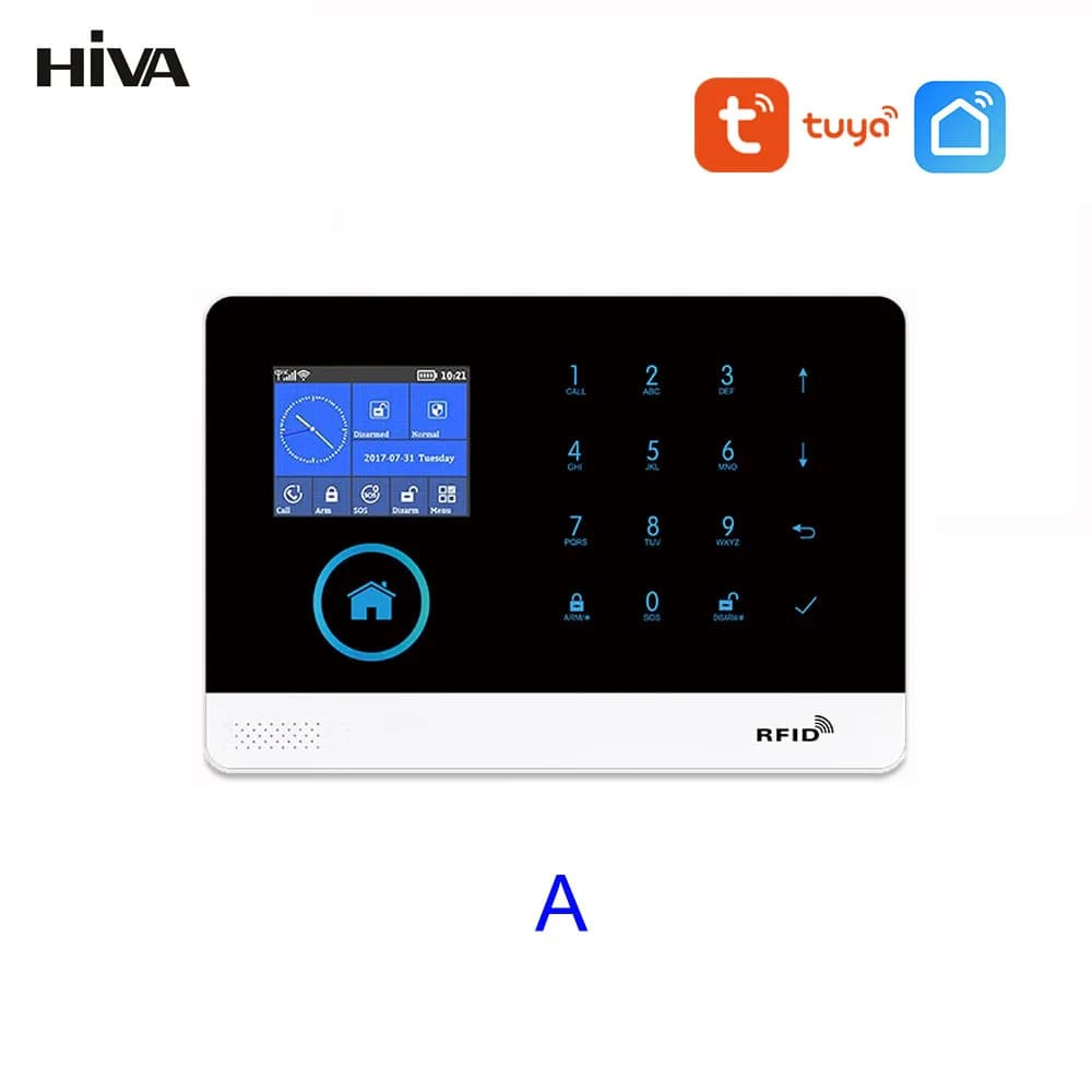 Système d'alarme de sécurité domestique PG-103, wi-fi, GSM, interphone, télécommande, numérotation a