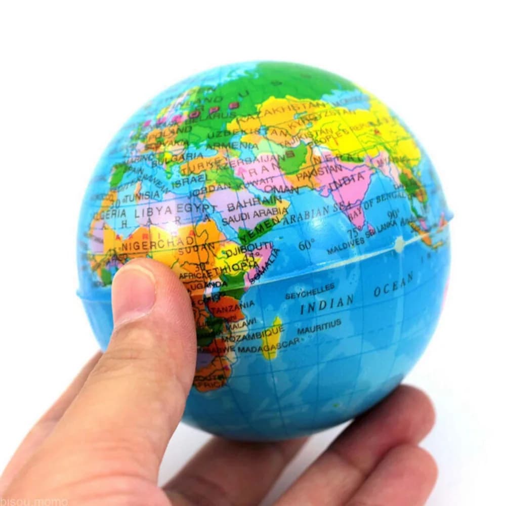 Globe Gonflable avec Carte de la Terre et de l'Océan, Ballon de Plage, Jouet pour Enfant, Décoration