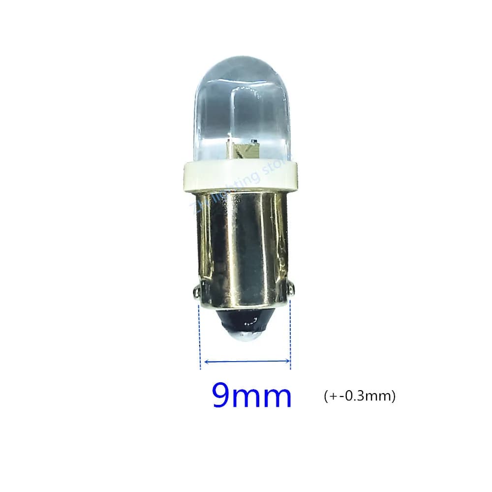 Ampoule LED BA9S, 3V, 4.5V, 6V, DC 6V, bleu, rouge, 5 pièces