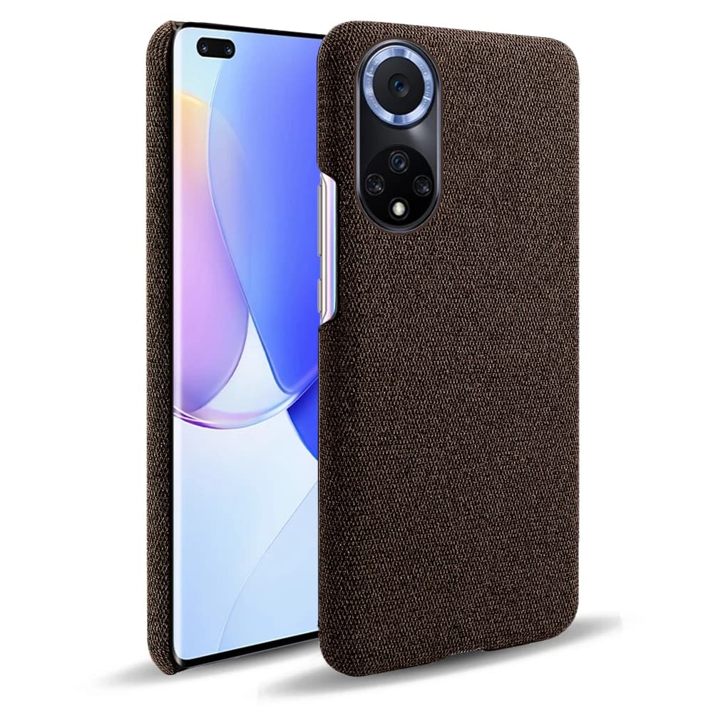 Coque de luxe pour Huawei, compatible avec Nova 9, 8, 5, 5i, 7 Pro, 5G, 6 SE, Texture de tissu, étui