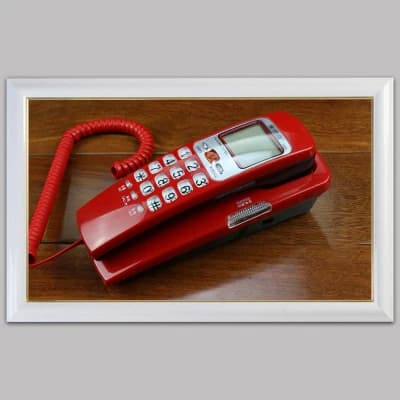 Téléphone fixe filaire avec identification de l'appelant FSK/DTMF, réglage du sonnerie, Support de r