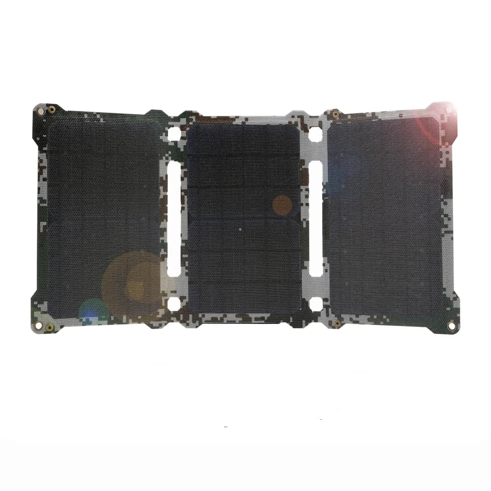 ALLPOWERS-Panneau Solaire CamSolomon 5V 21W, Batterie Externe Pliable, Chargeur USB pour Camping en