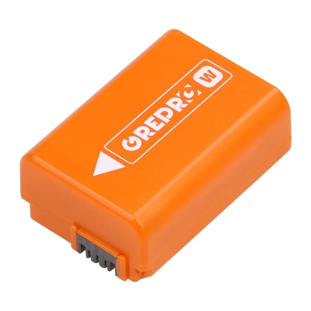Batterie Orange NP-FW50 NP FW50 (2160mAh) pour Sony Alpha a6500 a6300 a6000 a5000 a3000 NEX-3 A7 A7M