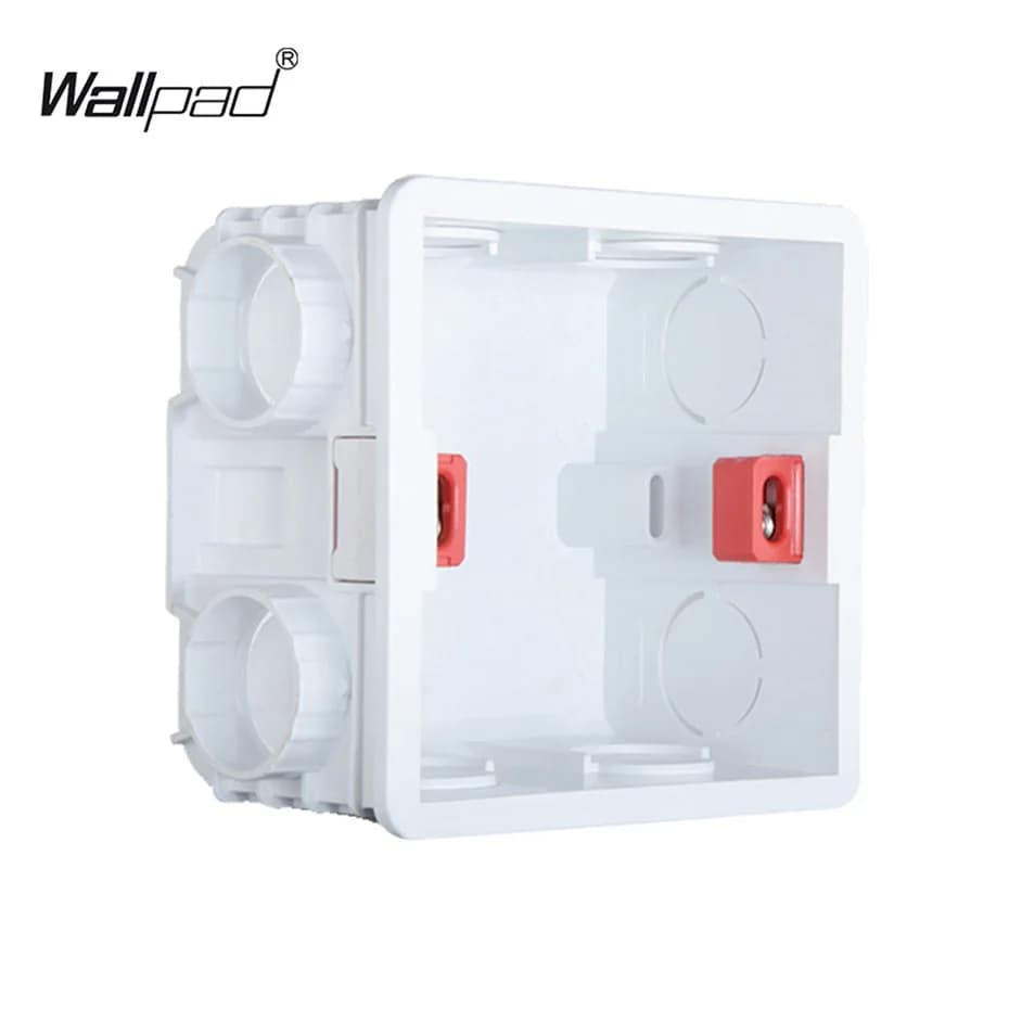 Wallpad – panneau en aluminium Texture bois, prise de courant murale, fonction de prise électrique,