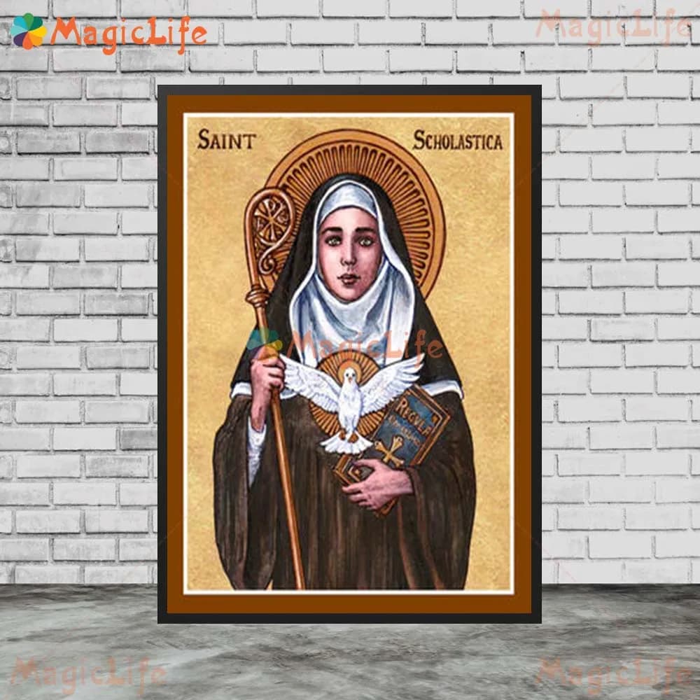 Affiche murale de Sainte Thérèse, Nonne, Sainte-Hélène, peinture sur toile, art nordique, sans cadre