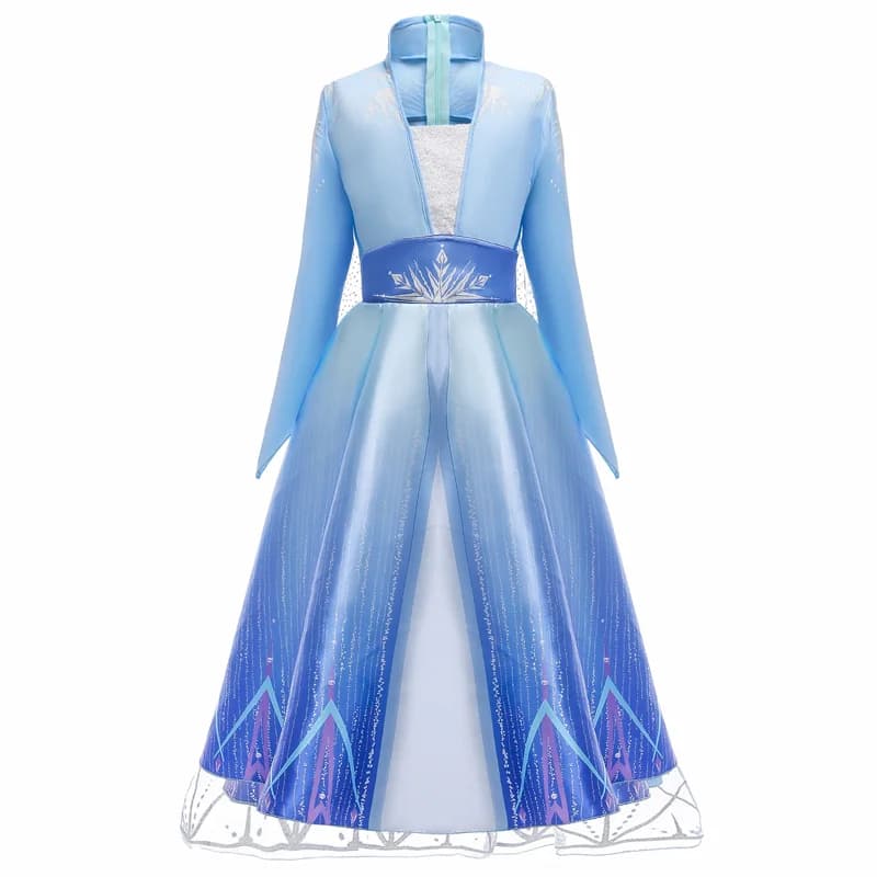 Robe de princesse style la reine des neiges 2 pour fille,déguisement, vêtements d'halloween, Elsa, a