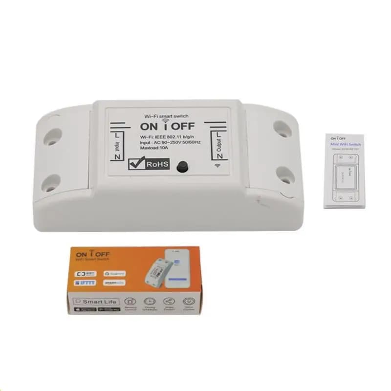 Maison intelligente Wifi commutateur à distance sans fil disjoncteur domotique lumière LED Module de