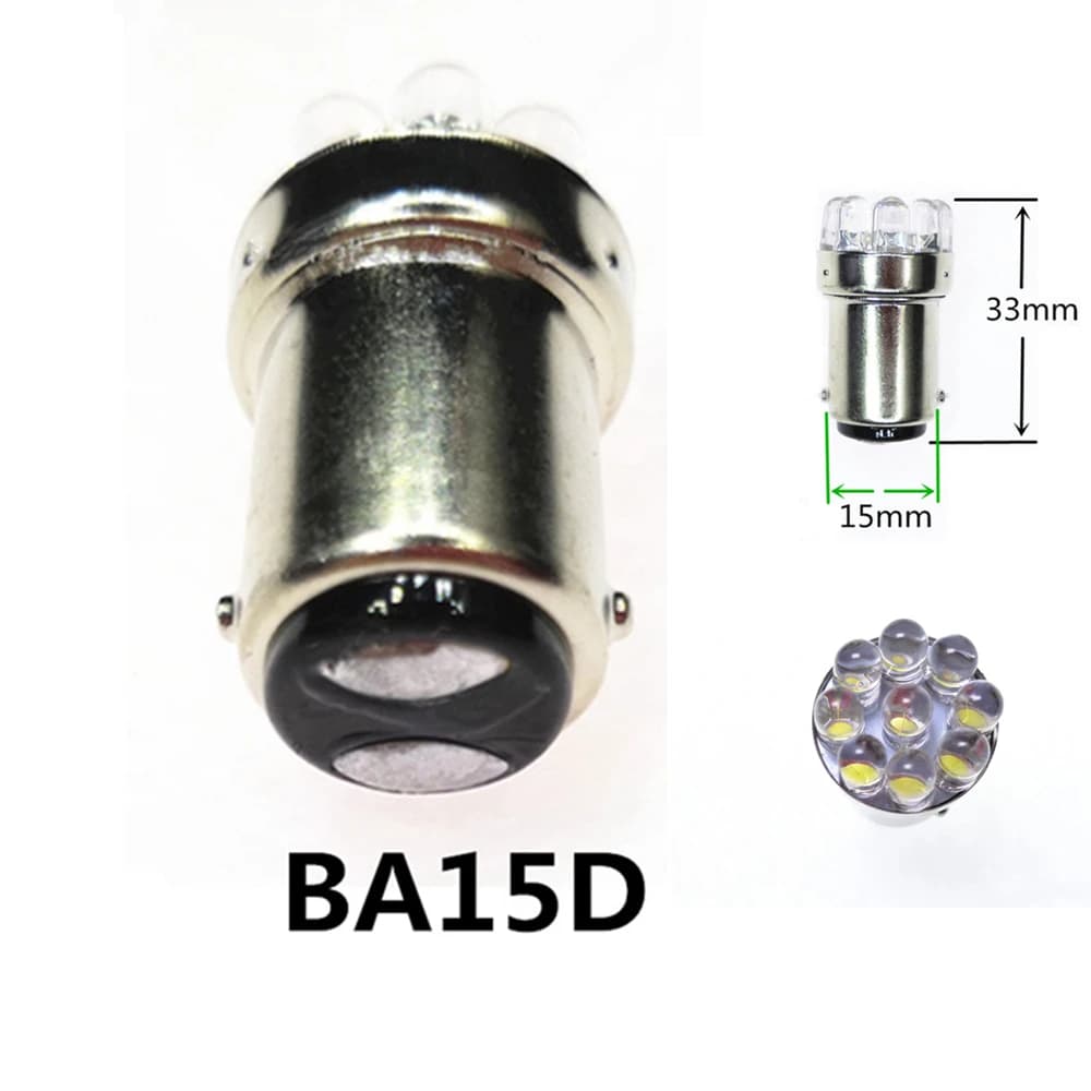 BA15D LED DC 6V 12V 24V 36V 48V 60V ampoule ba15d dc12v ba15d dc24v ba15d dc36v blanc rouge ba15d ja