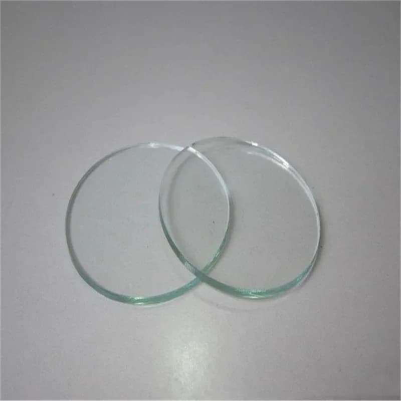 Lentille ronde en verre plat transparent pour lampe torche LED, haute transmission, lampe de poche D