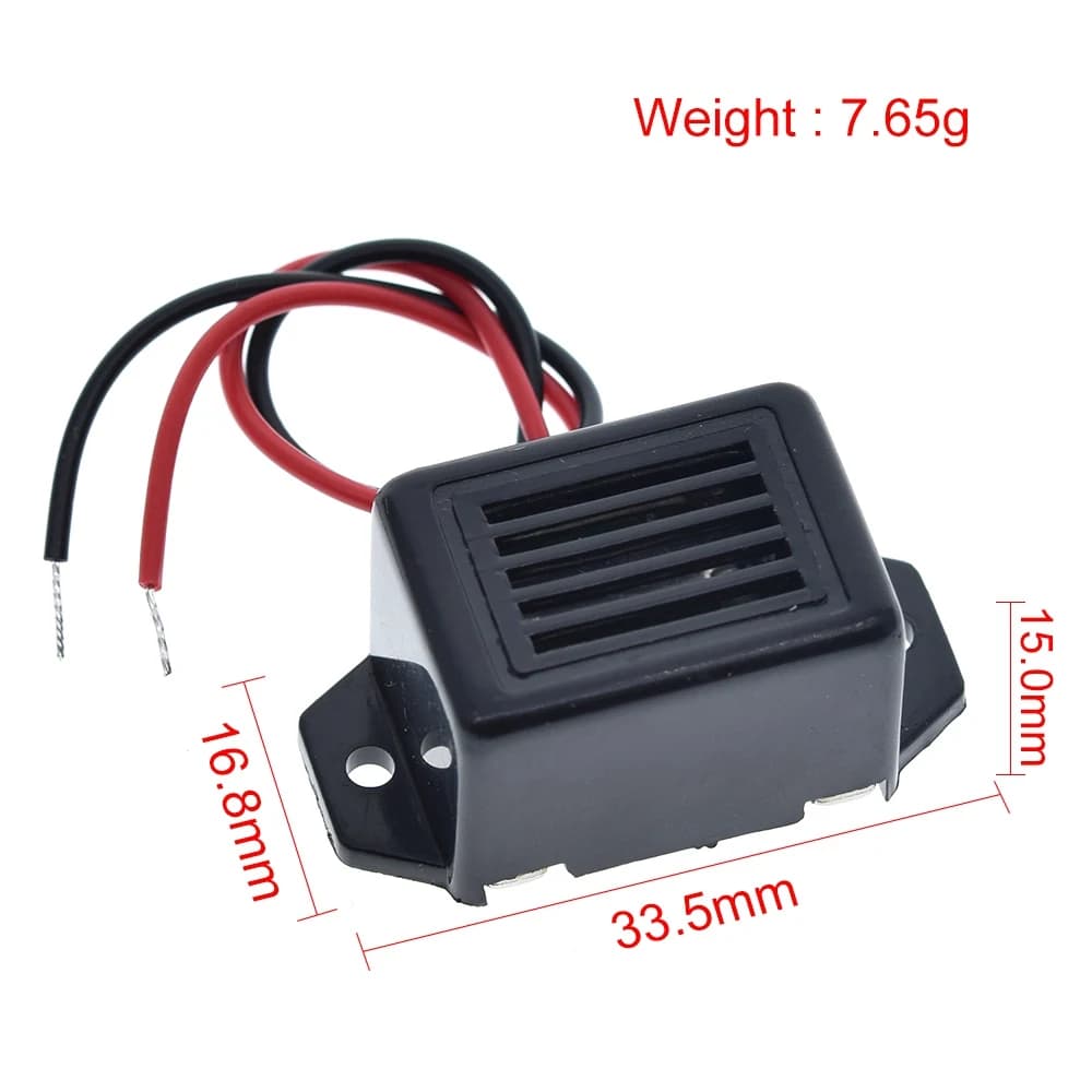 Buzzer d'alarme électronique mini 1/3/5 pièces, 12V DC, 85dB, tonalité constante pour kit Arduino DI