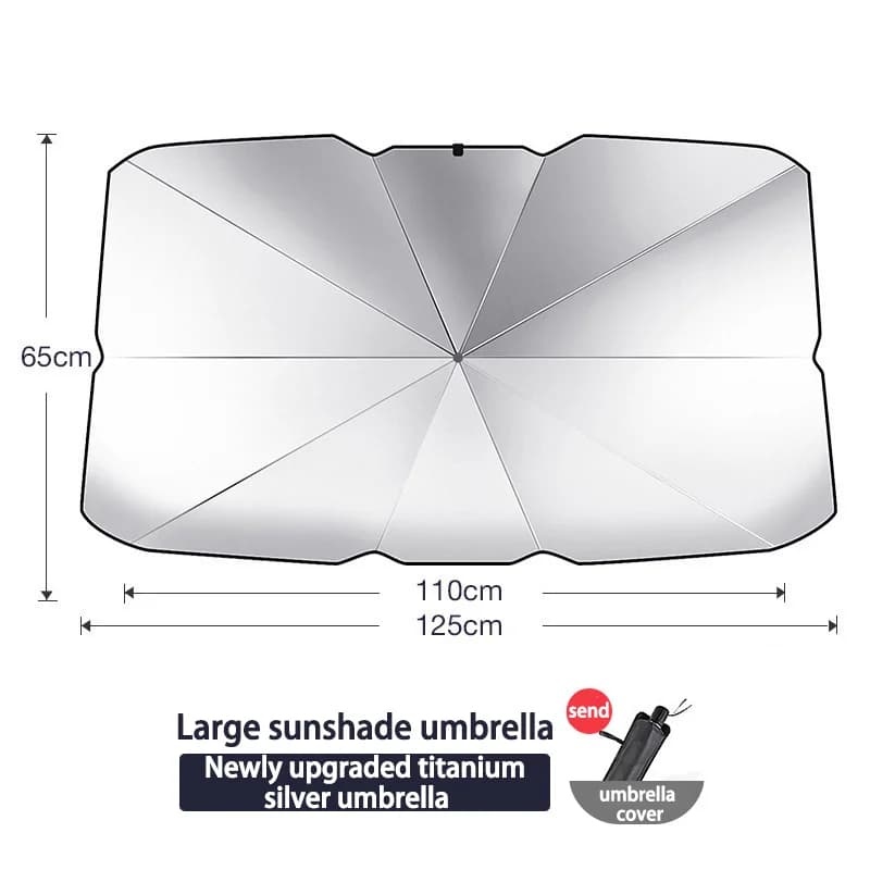 Pare-soleil de voiture pour pare-brise avant, protection solaire, isolation thermique, rangement por