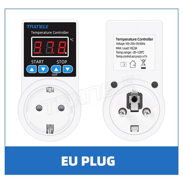 Thermostat de prise de courant numérique, contrôleur de température, capteur NTC, sonde de chauffage